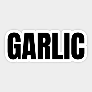 Garlic Word - Simple Bold Text Sticker